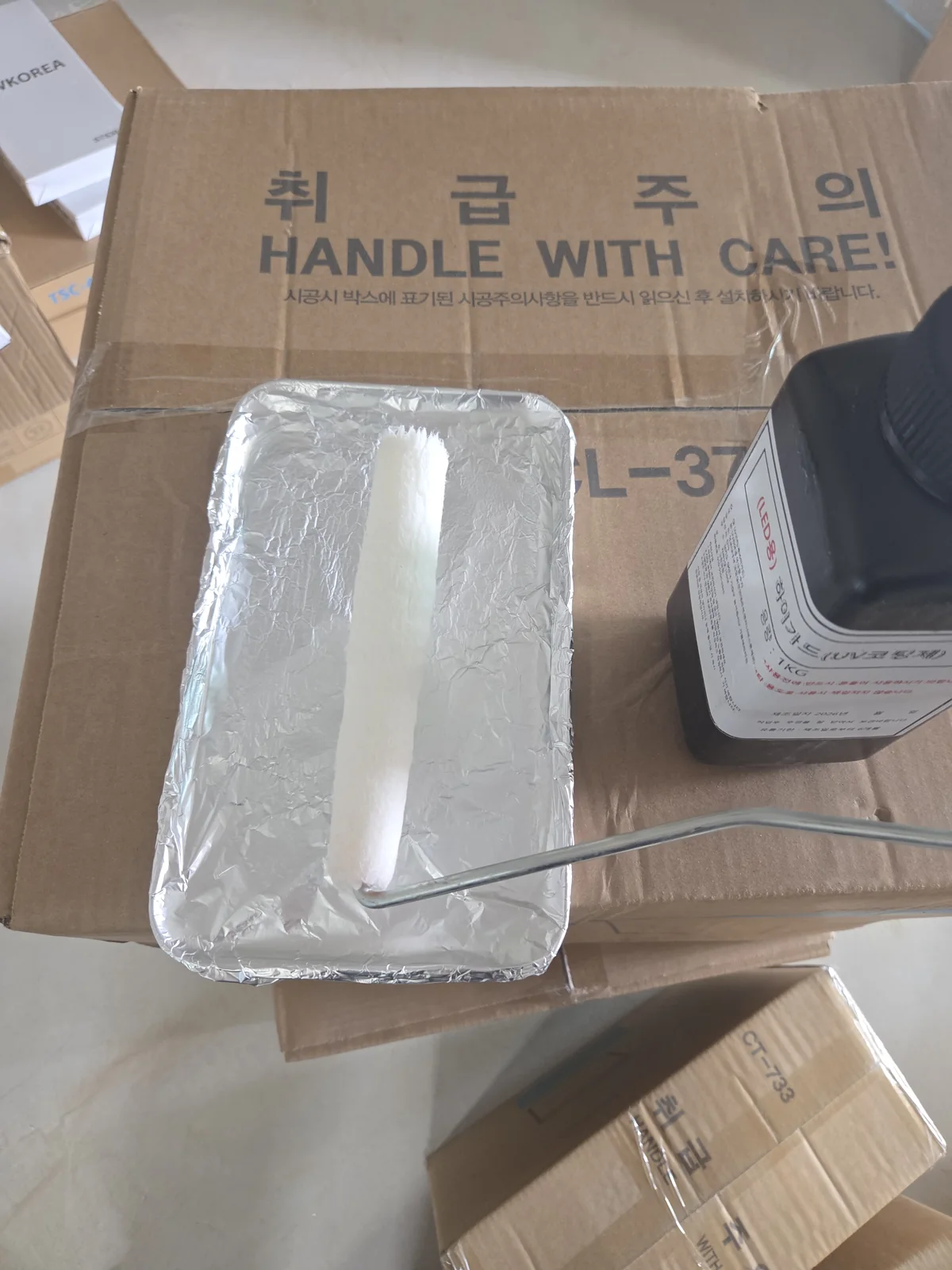 송도 싱크대 상판 연마 UV코팅 현장 사진 12
